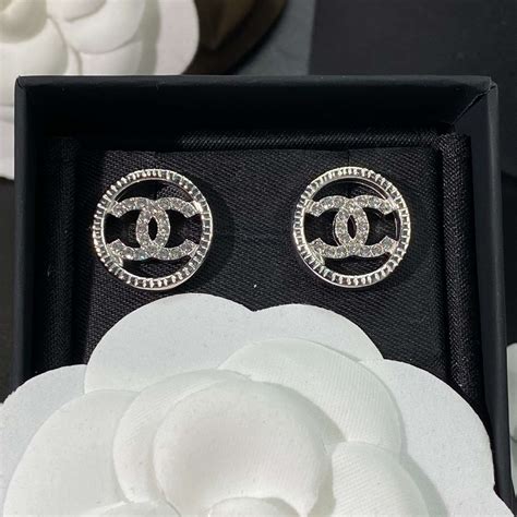 double c chanel earrings replica|chanel double c earrings real.